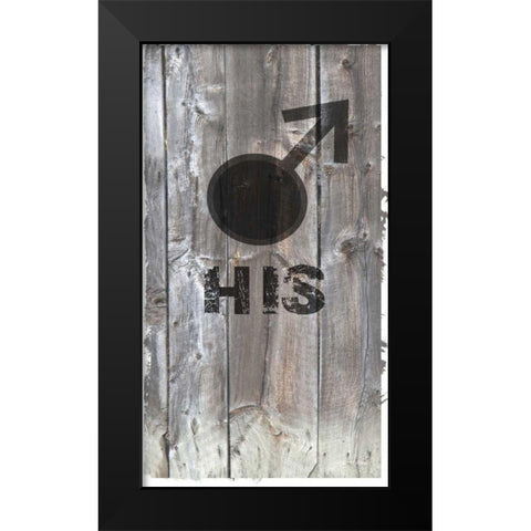 His-n-Hers II Black Modern Wood Framed Art Print by James, Andrea