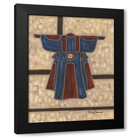 Primary Kimono I Black Modern Wood Framed Art Print by Deans, Karen