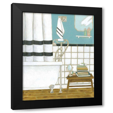 Classic Bath I Black Modern Wood Framed Art Print by Zarris, Chariklia