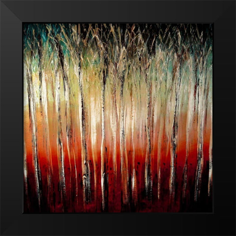 Sunset Black Modern Wood Framed Art Print by Harrington, Danielle