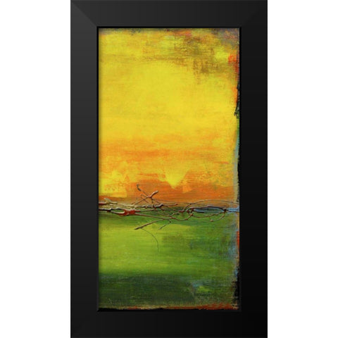 Lime Wire II Black Modern Wood Framed Art Print by Ashley, Erin