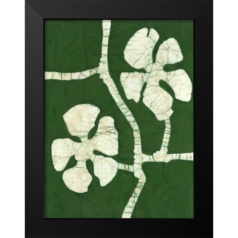 Green Blooms I Black Modern Wood Framed Art Print by Davis, Andrea