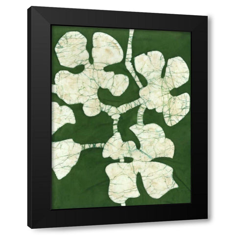 Green Blooms II Black Modern Wood Framed Art Print by Davis, Andrea