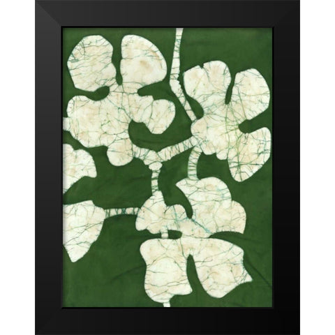 Green Blooms II Black Modern Wood Framed Art Print by Davis, Andrea