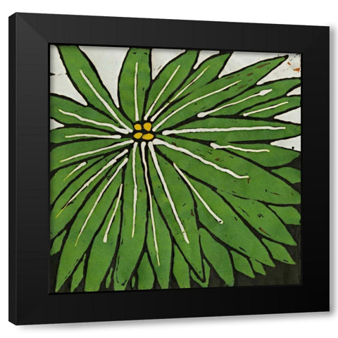 Planta Green VIII Black Modern Wood Framed Art Print with Double Matting by Davis, Andrea
