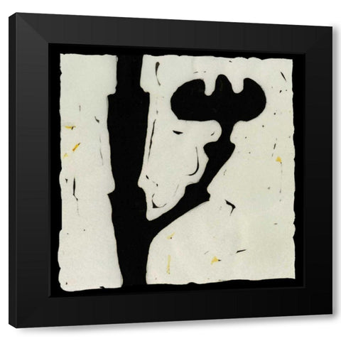 Profile I Black Modern Wood Framed Art Print by Davis, Andrea