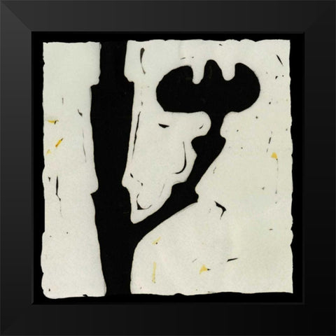 Profile I Black Modern Wood Framed Art Print by Davis, Andrea