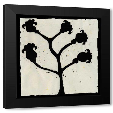 Profile VIII Black Modern Wood Framed Art Print with Double Matting by Davis, Andrea