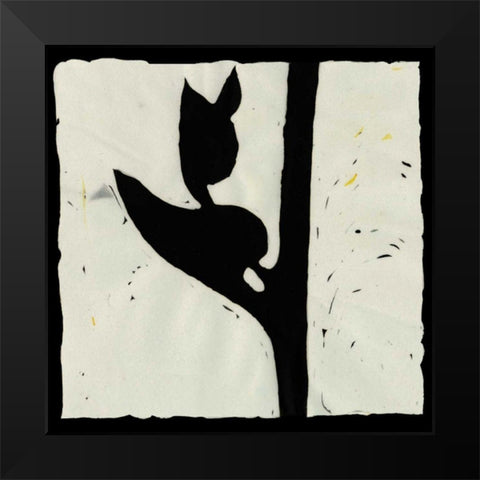 Profile X Black Modern Wood Framed Art Print by Davis, Andrea