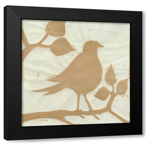 Tea Bird II Black Modern Wood Framed Art Print by Davis, Andrea