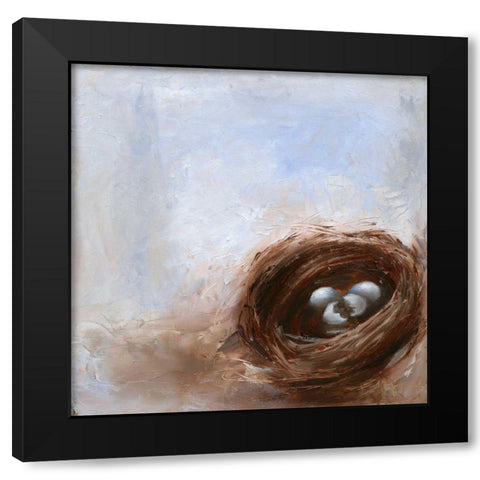 Nested Eggs I Black Modern Wood Framed Art Print by Nichols, Liz