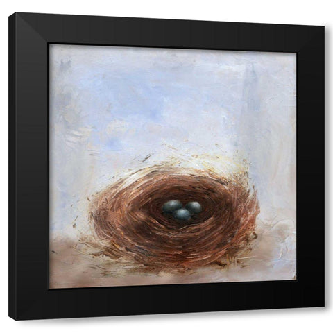 Nested Eggs II Black Modern Wood Framed Art Print by Nichols, Liz