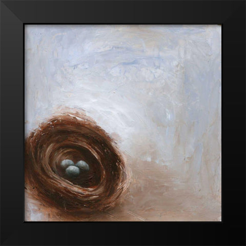 Nested Eggs III Black Modern Wood Framed Art Print by Nichols, Liz