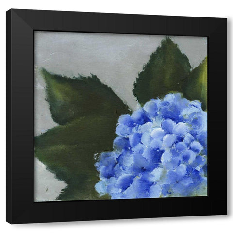 Hydrangea Detail I Black Modern Wood Framed Art Print with Double Matting by Nichols, Liz