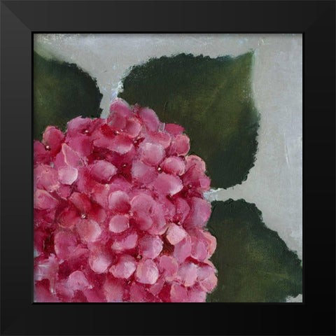 Hydrangea Detail II Black Modern Wood Framed Art Print by Nichols, Liz