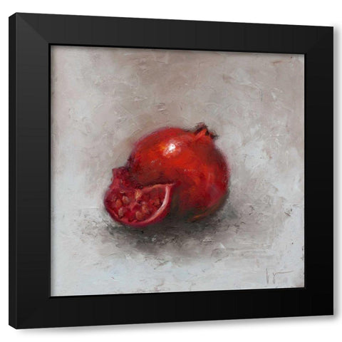 Painted Fruit I Black Modern Wood Framed Art Print by Nichols, Liz