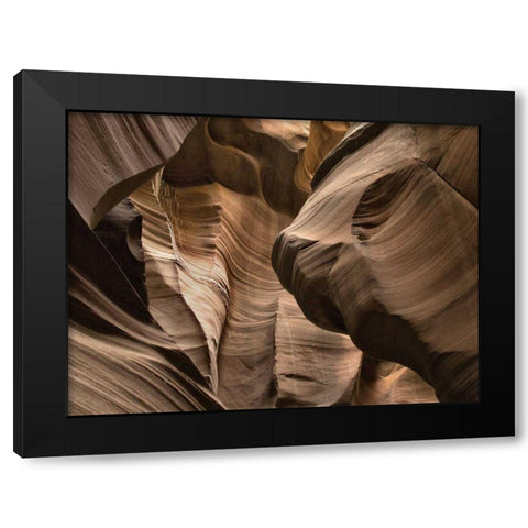 Antelope Canyon III Black Modern Wood Framed Art Print with Double Matting by Chester, Colby