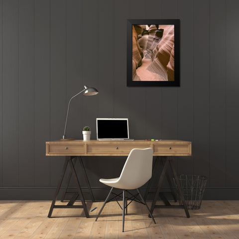 Antelope Canyon V Black Modern Wood Framed Art Print by Chester, Colby
