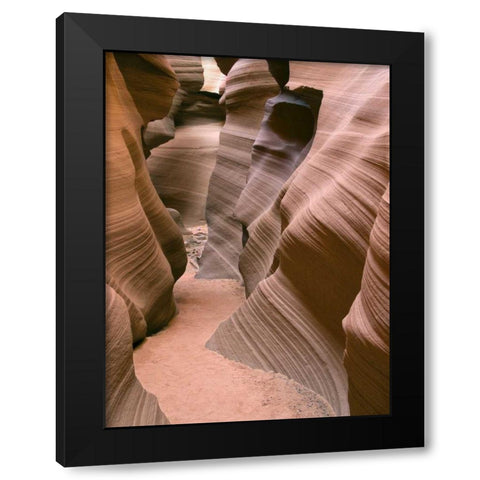 Antelope Canyon V Black Modern Wood Framed Art Print with Double Matting by Chester, Colby