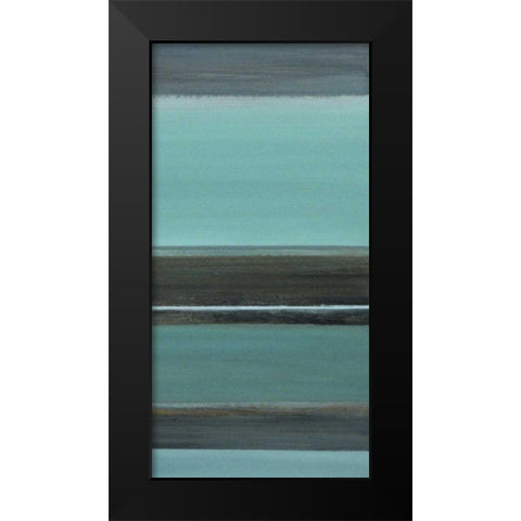 Falling Water II Black Modern Wood Framed Art Print by Green-Aldridge, W.