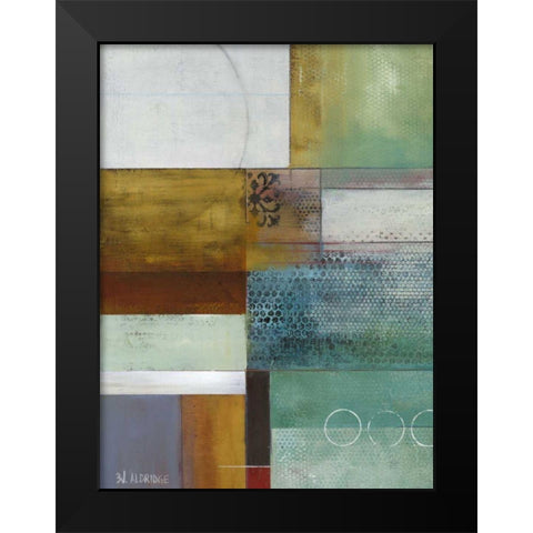 Cosmopolitan Abstract I Black Modern Wood Framed Art Print by Green-Aldridge, W.