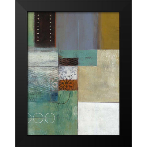 Cosmopolitan Abstract II Black Modern Wood Framed Art Print by Green-Aldridge, W.