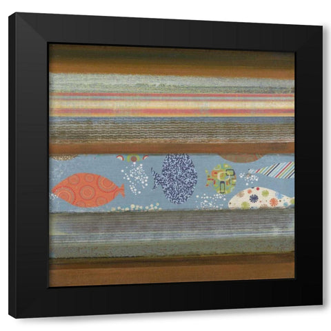 Fantasy Fish I Black Modern Wood Framed Art Print by Green-Aldridge, W.