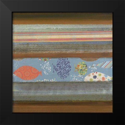 Fantasy Fish I Black Modern Wood Framed Art Print by Green-Aldridge, W.