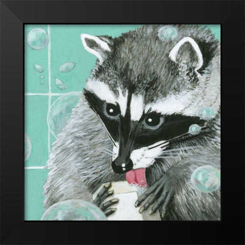 Bubbles - Adam Black Modern Wood Framed Art Print by Roll, Dlynn