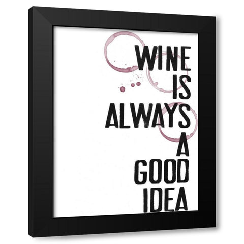 Hospitality V Black Modern Wood Framed Art Print by Velasquez, Deborah