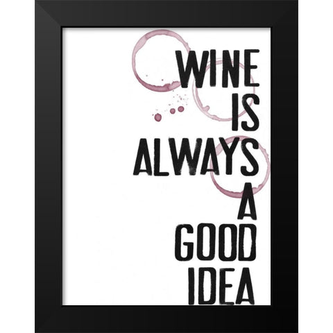 Hospitality V Black Modern Wood Framed Art Print by Velasquez, Deborah