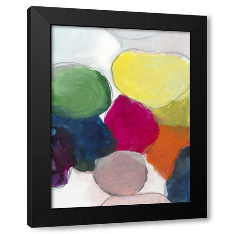 The Party I Black Modern Wood Framed Art Print by Fuchs, Jodi