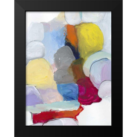 The Party II Black Modern Wood Framed Art Print by Fuchs, Jodi