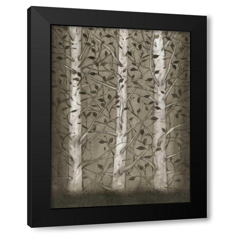 Intertwine I Black Modern Wood Framed Art Print with Double Matting by OToole, Tim
