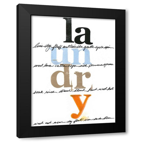 Laundry Lines I Black Modern Wood Framed Art Print with Double Matting by Velasquez, Deborah