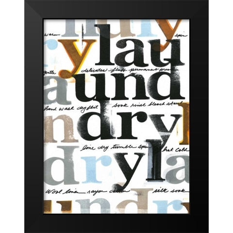 Laundry Lines IV Black Modern Wood Framed Art Print by Velasquez, Deborah