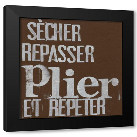 French Laundry I Black Modern Wood Framed Art Print by Velasquez, Deborah