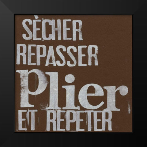 French Laundry I Black Modern Wood Framed Art Print by Velasquez, Deborah