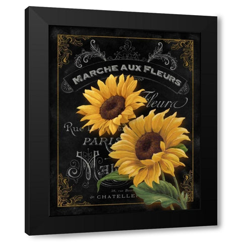 Small Botanical Collection II Black Modern Wood Framed Art Print by White, Abby