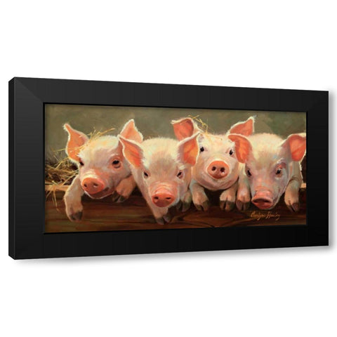 The Big Squeeze Black Modern Wood Framed Art Print with Double Matting by Hawley, Carolyne