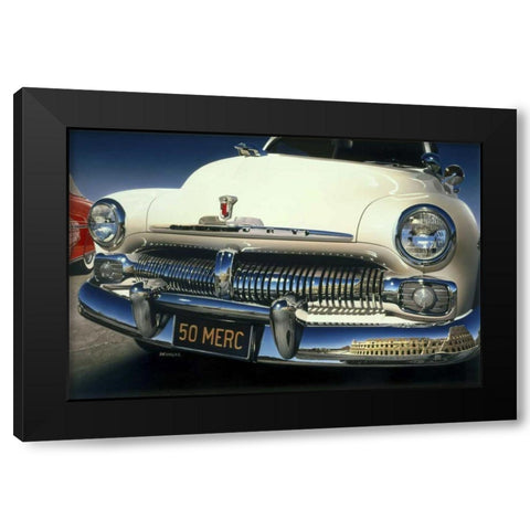 50 Ford Mercury Black Modern Wood Framed Art Print with Double Matting by Reynolds, Graham