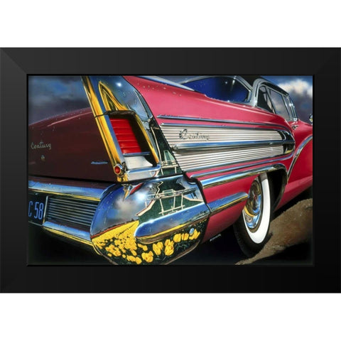 58 Buick Century - Holland Black Modern Wood Framed Art Print by Reynolds, Graham