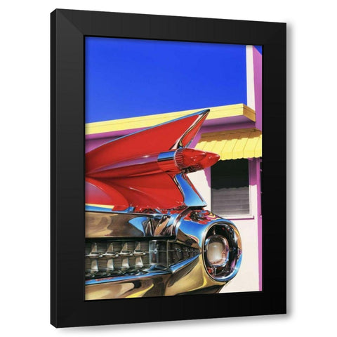 59 Cadillac El Dorado Black Modern Wood Framed Art Print by Reynolds, Graham