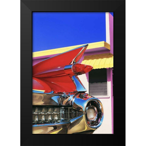 59 Cadillac El Dorado Black Modern Wood Framed Art Print by Reynolds, Graham