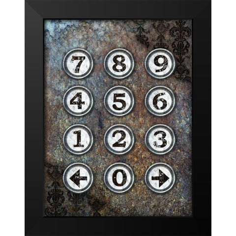 New Punk III Black Modern Wood Framed Art Print by James, Andrea