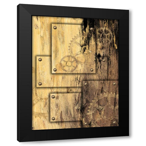 New Punk V Black Modern Wood Framed Art Print with Double Matting by James, Andrea