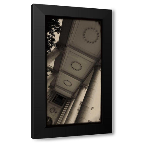 Sepia Architecture I Black Modern Wood Framed Art Print by Ling, Tang