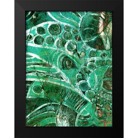 Sea Glass I Black Modern Wood Framed Art Print by Harrington, Danielle