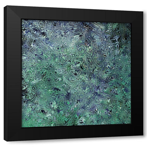 Center II Black Modern Wood Framed Art Print with Double Matting by Harrington, Danielle