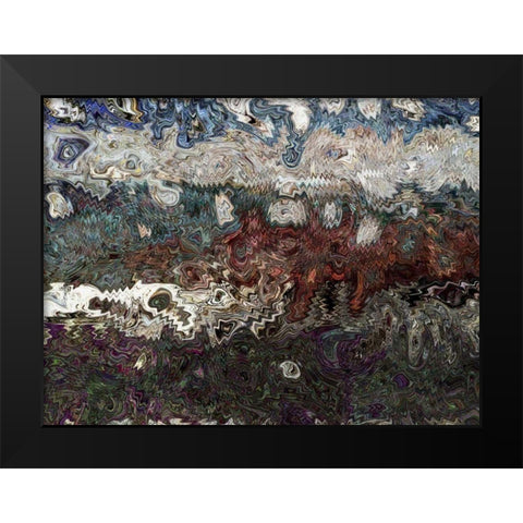 Dimension II Black Modern Wood Framed Art Print by Harrington, Danielle